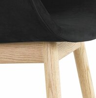Maysun - Design Stoel - FRIDA Zwart - Naturel