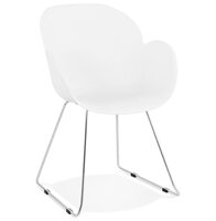 Designstoel NEGO&#039; in witte kunststof