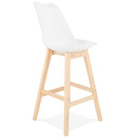Barkruk CAMILA&#039; wit Scandinavische stijl