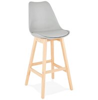 Barkruk CAMILA&#039; grijs Scandinavische stijl