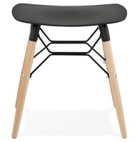 Design lage kruk &#039;ALADIN&#039; zwart Scandinavische stijl