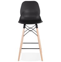 Halfhoge kruk &#039;COSMIK MINI&#039; zwart Scandinavische stijl