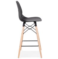 Halfhoge kruk &#039;COSMIK MINI&#039; zwart Scandinavische stijl