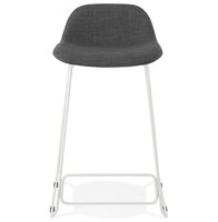 Halfhoge kruk &#039;MOSKOW MINI&#039; met wit metalen onderstel