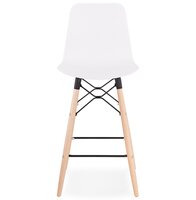 Halfhoge kruk &#039;MOZAIK MINI&#039; wit Scandinavische stijl
