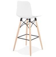 Design barkruk &#039;MOZAIK&#039; wit Scandinavische stijl