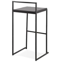 Barkruk design &#039;CASA&#039; zwarte industri&euml;le stijl stapelbaar