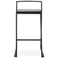 Middelhoge snackkruk &#039;CASA MINI&#039; zwart met stapelbaar industrieel design