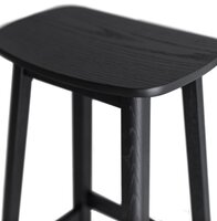 Halfhoge kruk &#039;DUMAS MINI&#039; van zwart hout