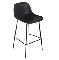 Halfhoge zwarte kruk &#039;GRANO MINI&#039; voor binnen/buiten