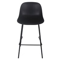 Halfhoge zwarte kruk &#039;GRANO MINI&#039; voor binnen/buiten