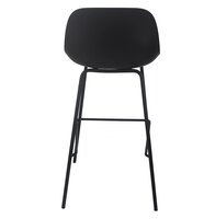Halfhoge zwarte kruk &#039;GRANO MINI&#039; voor binnen/buiten