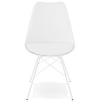 Design stoel &#039;BYBLOS&#039; wit industri&euml;le stijl