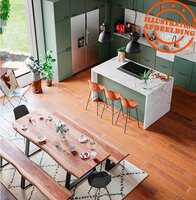 Design stoel &#039;BYBLOS&#039; wit industri&euml;le stijl