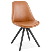 Design stoel &#039;STREET&#039; bruin industri&euml;le stijl