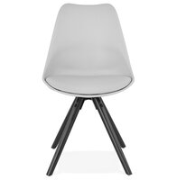 Design stoel &#039;PIPA&#039; grijs