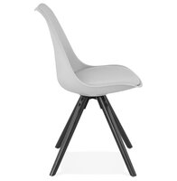 Design stoel &#039;PIPA&#039; grijs