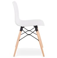 Scandinavische stoel &#039;TONIC&#039; wit design