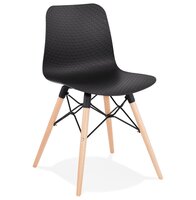Scandinavische stoel &#039;TONIC&#039; zwart design