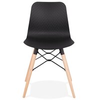 Scandinavische stoel &#039;TONIC&#039; zwart design
