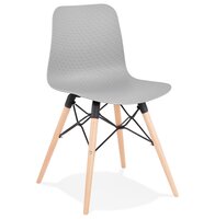 Scandinavische stoel &#039;TONIC&#039; grijs design