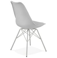 Grijze designstoel &#039;BYBLOS&#039; industri&euml;le stijl