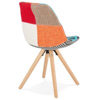 Designstoel &#039;LUCY&#039; in patchworkstof