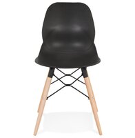 Zwarte moderne Scandinavische stoel &#039;EPIK&#039;