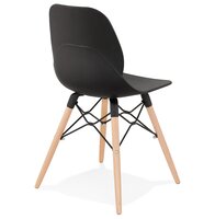 Zwarte moderne Scandinavische stoel &#039;EPIK&#039;