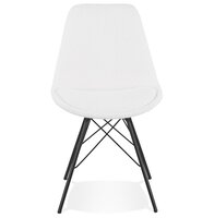 Industri&euml;le design stoel &#039;VIOLETTE&#039; van witte badstof