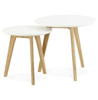 Inschuifbare ronde tafel &#039;GABY&#039; Scandinavische stijl