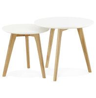 Inschuifbare ronde tafel &#039;GABY&#039; Scandinavische stijl