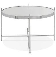Lage tafel &#039;KOLOS MEDIUM&#039; chroomkleurig
