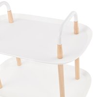 Witte design bijtafel op wielen &#039;VELOCE&#039;