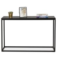 Industri&euml;le consoletafel &#039;RIVER&#039; van hout en metaal
