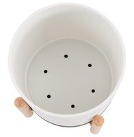 Bloempot &#039;MARGERIT&#039; voor binnen wit design