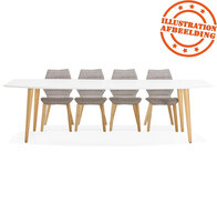 Uitschuifbare, design eettafel &#039;ESKIMO&#039; in Scandinavische stijl - 170(270)x100 cm