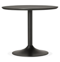 Kleine ronde bureautafel / eettafel &#039;CHEF&#039; zwart - &Oslash; 90 cm