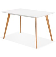 Design witte &#039;MARIUS&#039; tafel / bureau in Scandinavische stijl - 120x80 cm