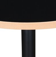 Zwarte ronde tafel &#039;FUSION ROUND&#039; - &Oslash; 80 cm