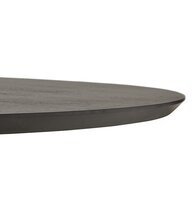 Ronde eettafel &#039;LULU&#039; van zwart metaal en hout - &Oslash;120 cm