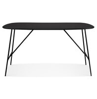 Kleine tafel/bureau &#039;FIONA&#039; van zwart eikenhout