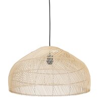 Ronde hanglamp &#039;CANUL&#039; van natuurlijk gevlochten rotan