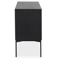 Design opbergmeubel &#039;CONVIV&#039; van zwart hout
