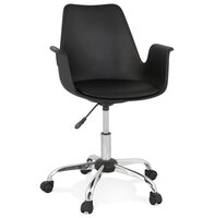 Zwarte design bureaustoel &#039;TRIP&#039; met armleuningen