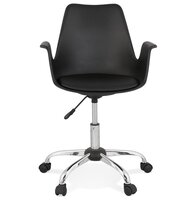 Zwarte design bureaustoel &#039;TRIP&#039; met armleuningen