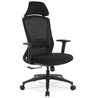 Ergonomische bureaustoel &#039;PELIKAN&#039; van zwarte stof