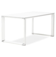 Design recht directiebureau &#039;XLINE&#039; van wit hout - 160x80 cm