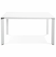 Vergadertafel / bench bureau &#039;XLINE SQUARE&#039; in het wit - 140x140 cm