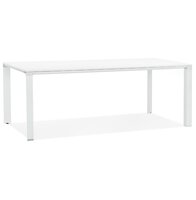 Vergader- / eettafel design XLINE&#039; in wit hout - 200x100 cm
